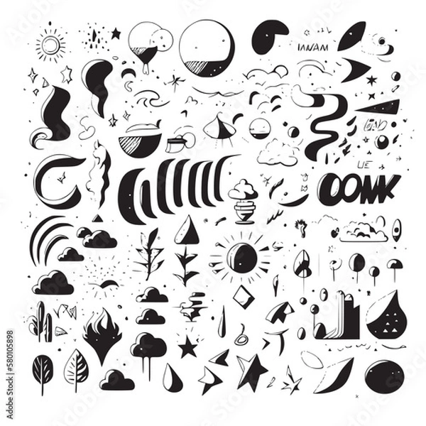 Fototapeta hand drawn question mark