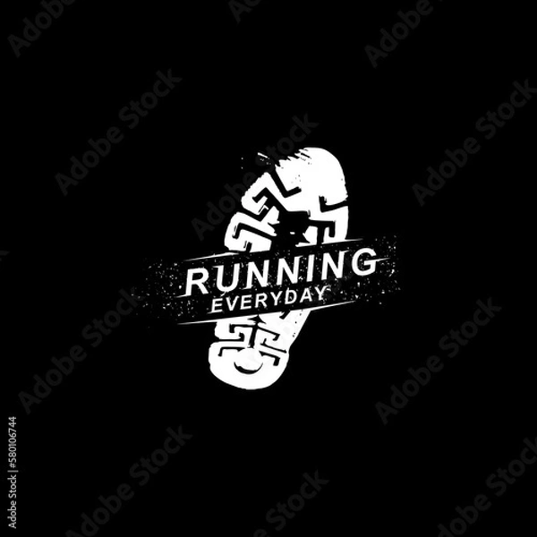 Obraz Running Logo Design Inspirations - Quotes Running