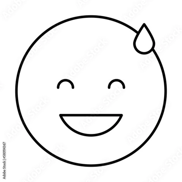 Fototapeta Hug, emotions icon. Simple line, outline expression of mood icons for ui and ux, website or mobile application on white background