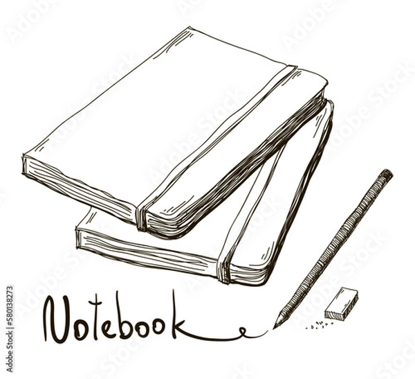 Obraz Hand drawn notebook