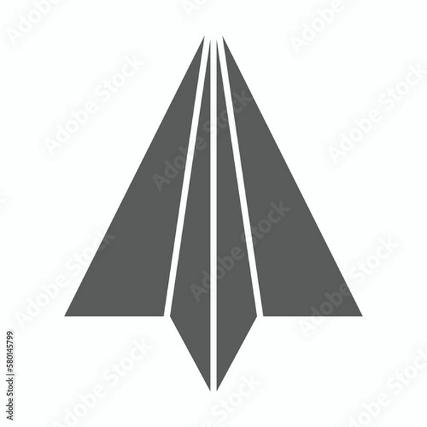 Obraz paper plane icon, plane vector illustration