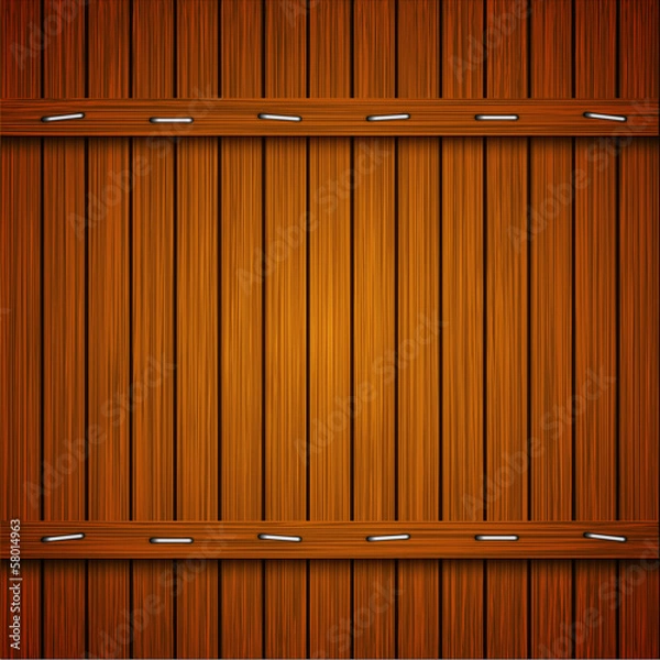 Obraz Vector wooden background. Eps10