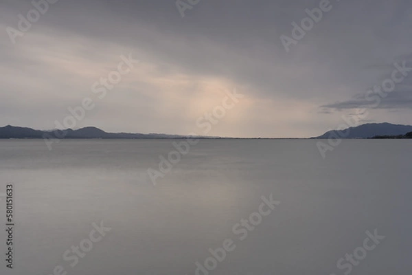 Fototapeta 曇天の宍道湖