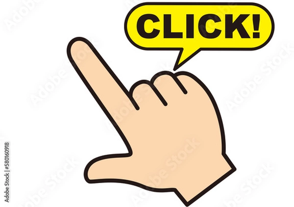 Fototapeta クリック,チェック,タッチ,選ぶ,おすすめ,指,注目,案内,決定,重要,注意,押す,ピクトグラム,カーソル,ポインター,マウス,指す,マウスカーソル,記号,マーク,ワンポイント,シンボル,サイン,矢印,タップ,スワイプ,ポイント,手,人差し指,ゆび,人差指,検索,イチ押し,アイコン,広告,ひらめき,チェックポイント,チラシ,シンプル,ダブルクリック,プッシュ,選択,開く,発見,ピンポイント,大事,