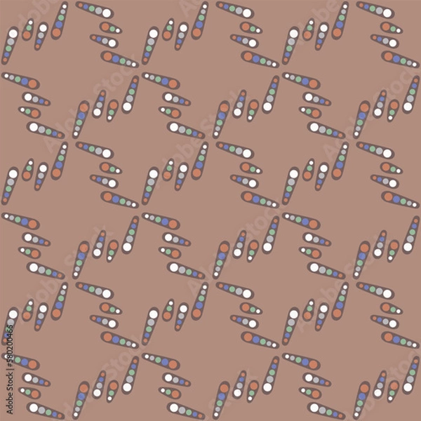 Fototapeta Spotted seamless pattern for decorating any surfaces or things. Timeless abstract ornament.