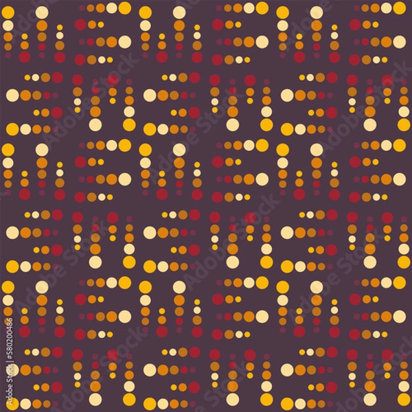 Fototapeta Spotted seamless pattern for decorating any surfaces or things. Timeless abstract ornament.