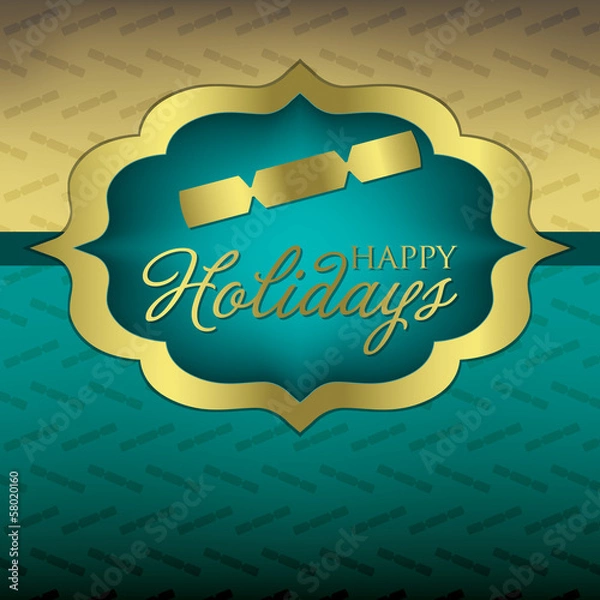 Fototapeta Elegant label Christmas card in vector format.