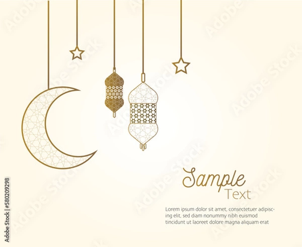 Obraz Ramadan background, islamic illustration, pattern
