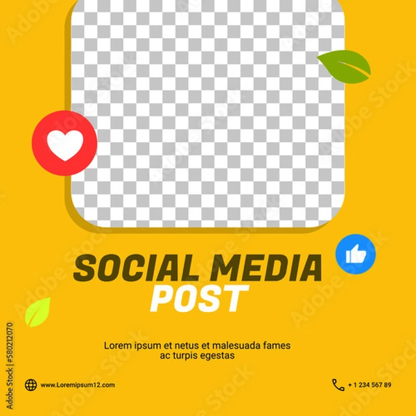 Obraz social media post template design