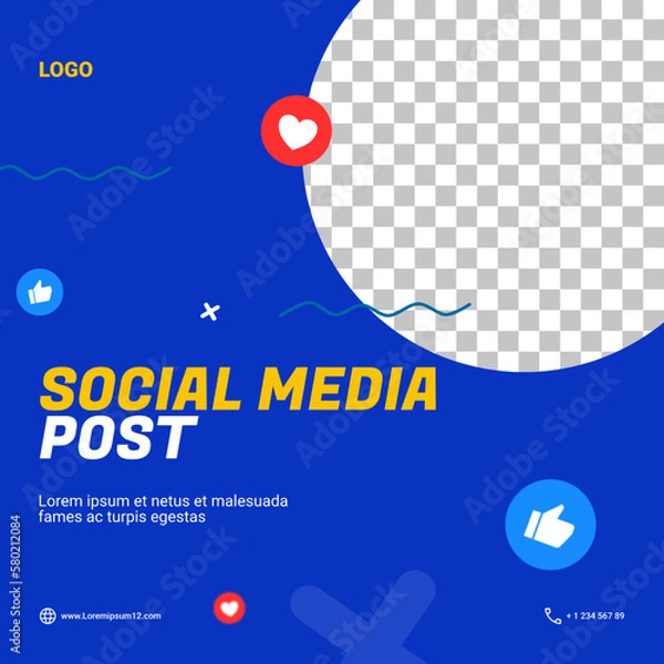 Obraz social media post template design