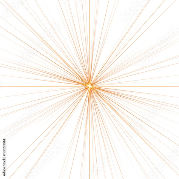 Obraz Digitally rendered Light effect rays flash radiance of star or sun white glow shine explosion.	