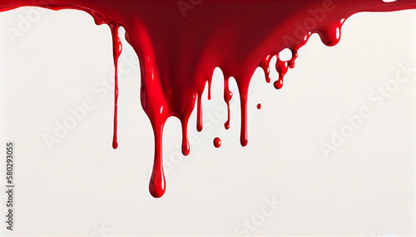 Obraz red paint drip