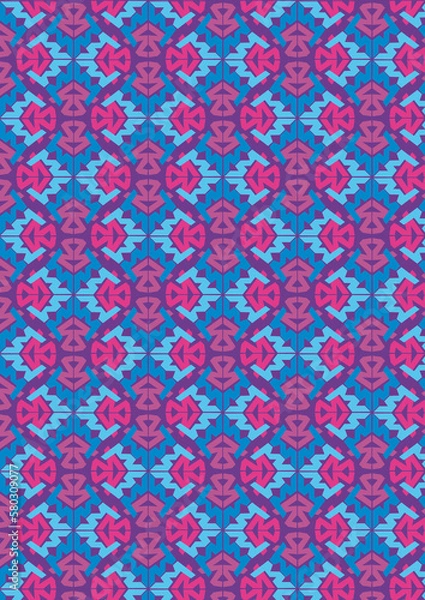 Fototapeta seamless pattern with flowers