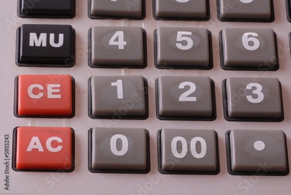Fototapeta calcolatrice