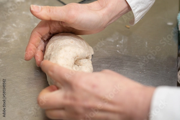 Obraz 生地捏ねる