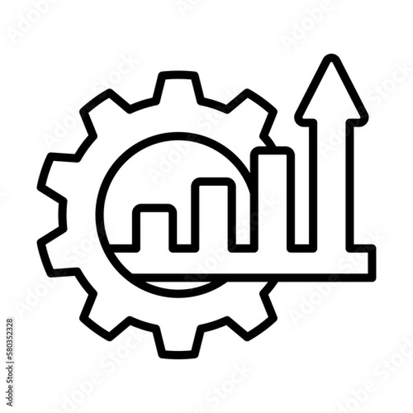 Fototapeta Business Development Icon Logo Design Vector Template Illustration Sign And Symbol Pixels Perfect