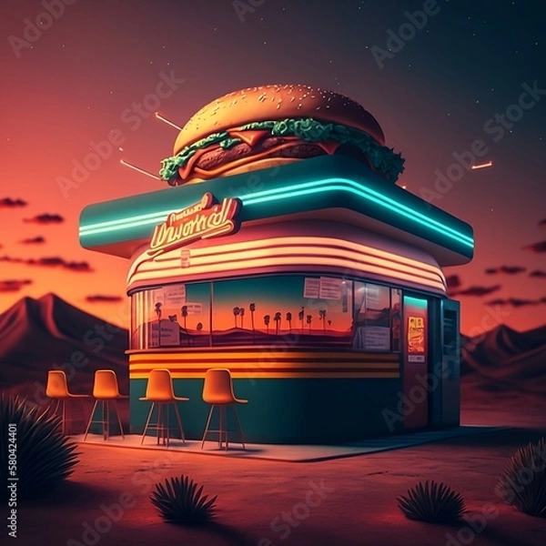 Fototapeta fast food
