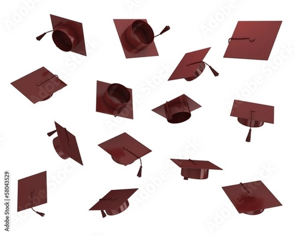 Obraz 3d Graduation hat