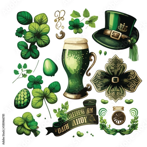 Obraz st patricks day icons