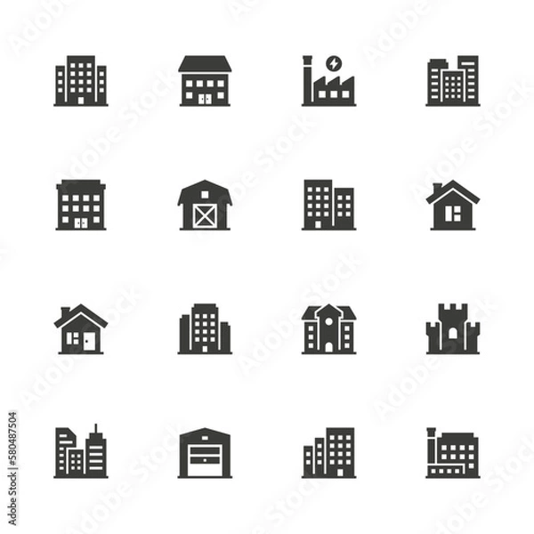 Obraz Building icons.