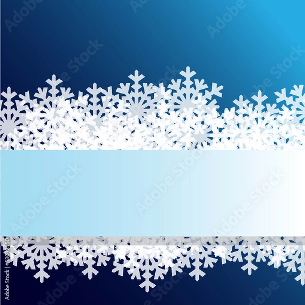 Obraz Decorative abstract snowflake.