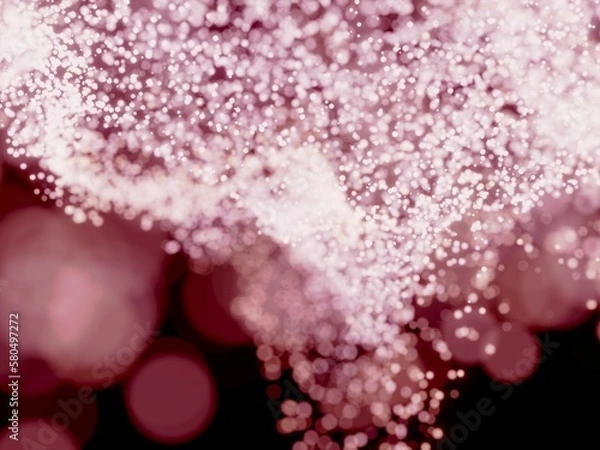 Obraz 3Dで描かれた躍動感のあるキラキラした光の粒