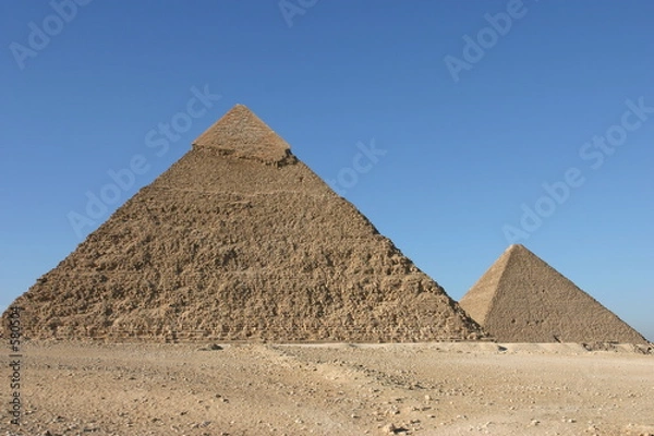 Obraz View of pyramids against blue sky