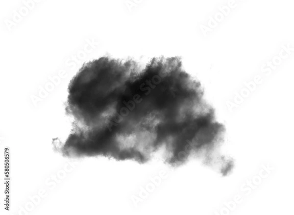 Obraz black cloud on transparent png