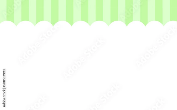Fototapeta ストライプ　もこもこ背景　グリーン