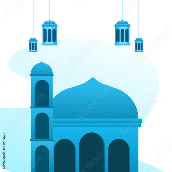 Obraz Ramadan Kareem mosque vector template