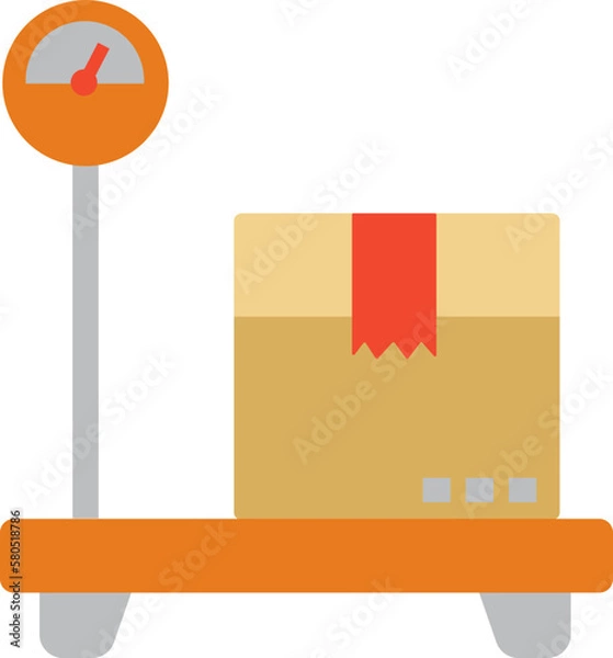 Fototapeta Platform scale icon design elements for decoration.