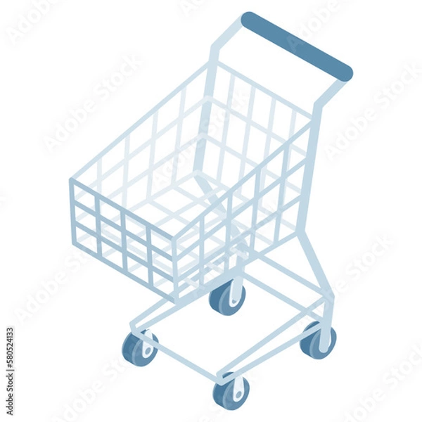 Fototapeta Empty shopping cart