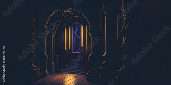 Fototapeta background with glowing lights