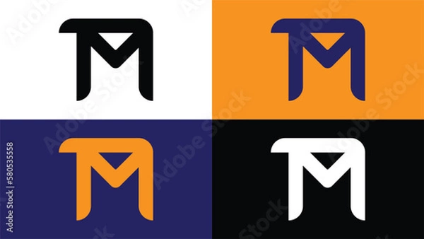 Obraz TM Letter Logo Design