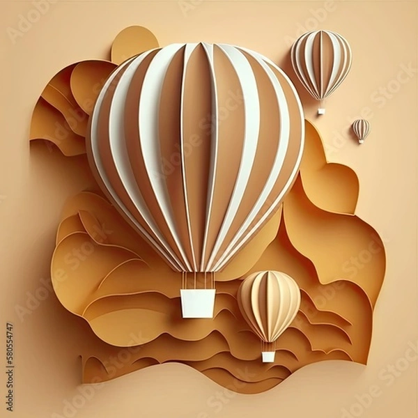 Obraz Paper cutout - balloon