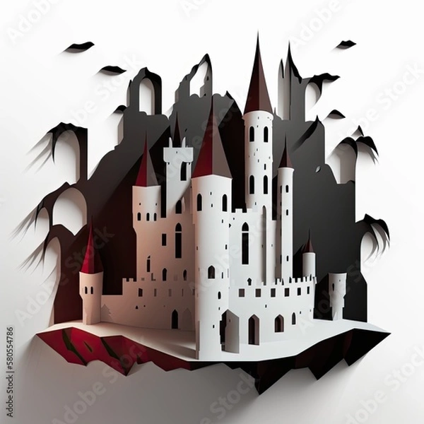Obraz Paper cutout - castle