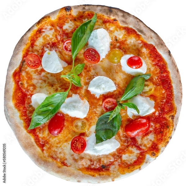 Obraz Pizza tomate mozzarella basilic