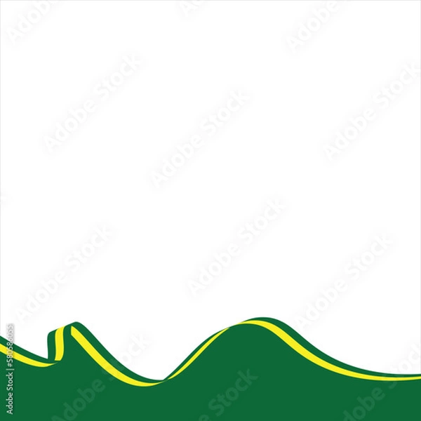 Obraz Brazilian Flag Border