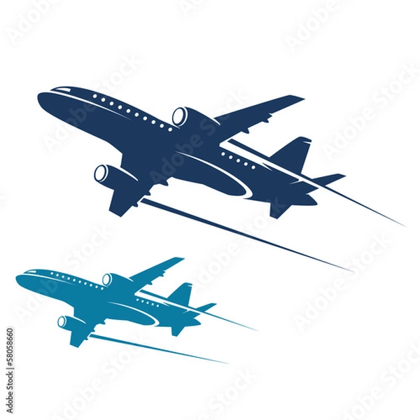 Obraz streszczenie samolotu