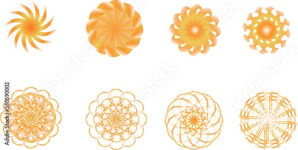 Obraz set of useful pattern objects