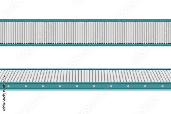 Fototapeta Top view conveyor line