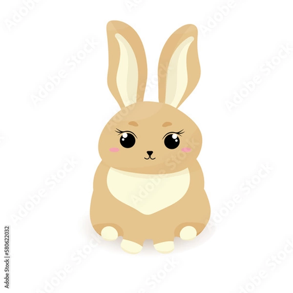 Obraz Cute Bunny. Vector illustration.