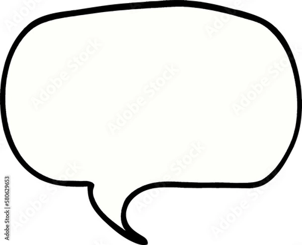 Fototapeta cartoon doodle speech bubble