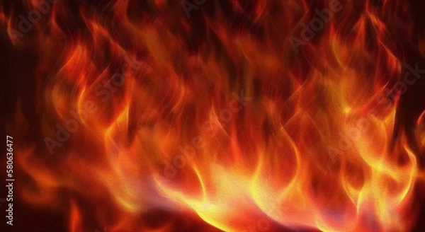 Fototapeta グラデーション背景素材,美しい炎,ジェネレーティブ,水彩風イラスト