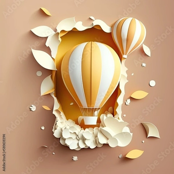 Obraz Paper cutout - balloon