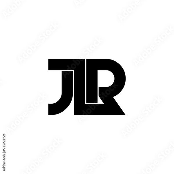 Obraz jlr typography letter monogram logo design