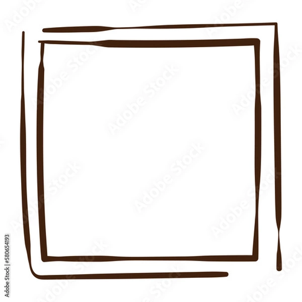 Fototapeta Hand drawn geometric lines decorative elements