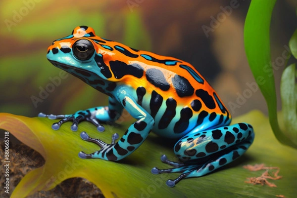 Fototapeta Poison Dart Frog. Generative AI
