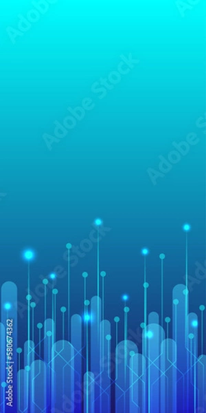 Obraz Technology of future background,artificial intelligence,hitech illustration