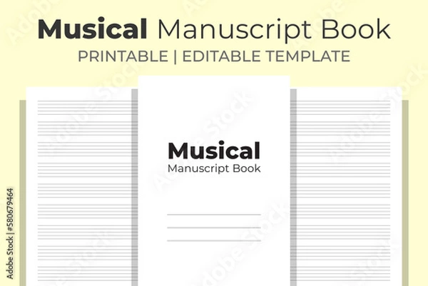Obraz Musical Manuscript Book